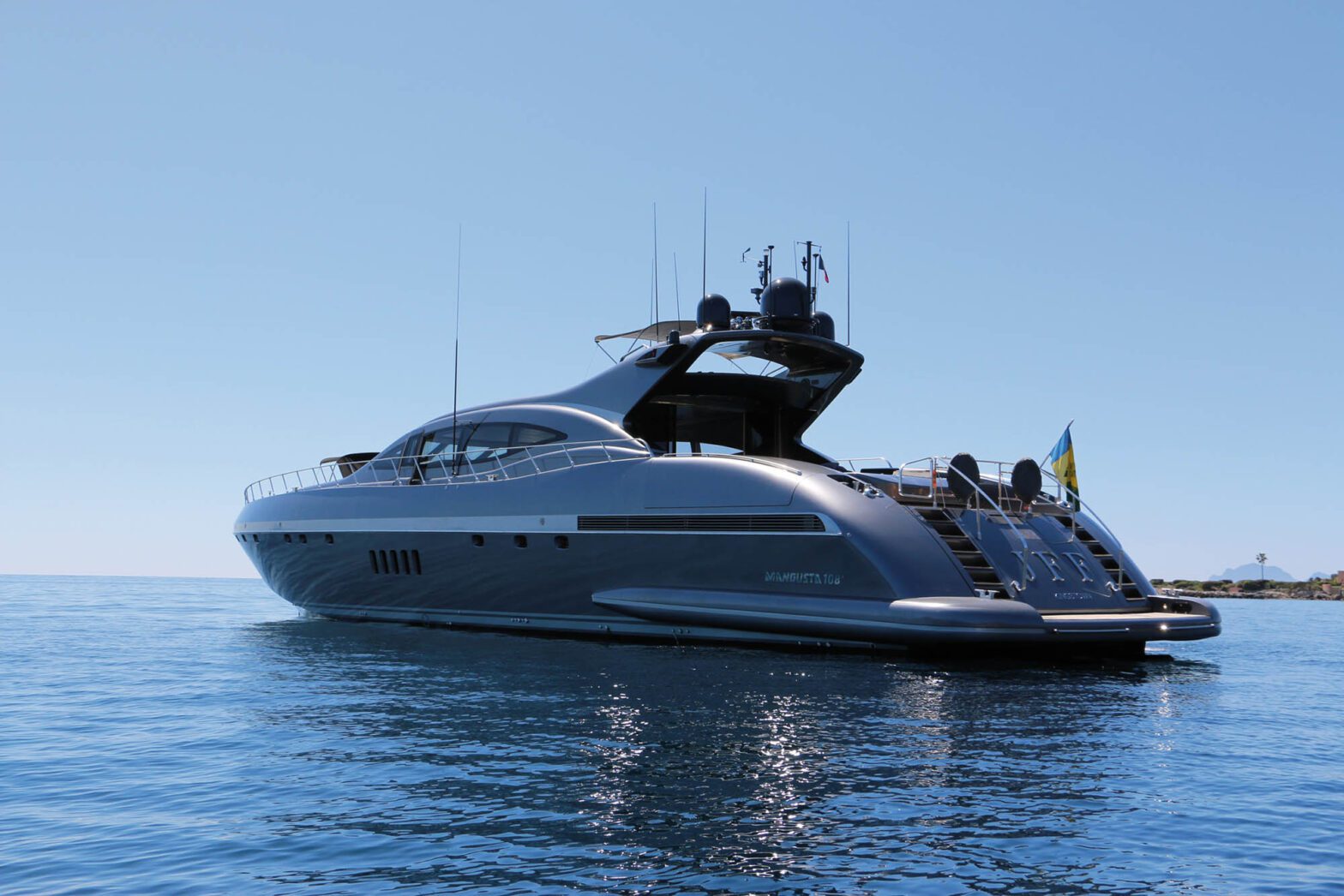 Mangusta 108 – luxury yacht for charter in Saint-Tropez