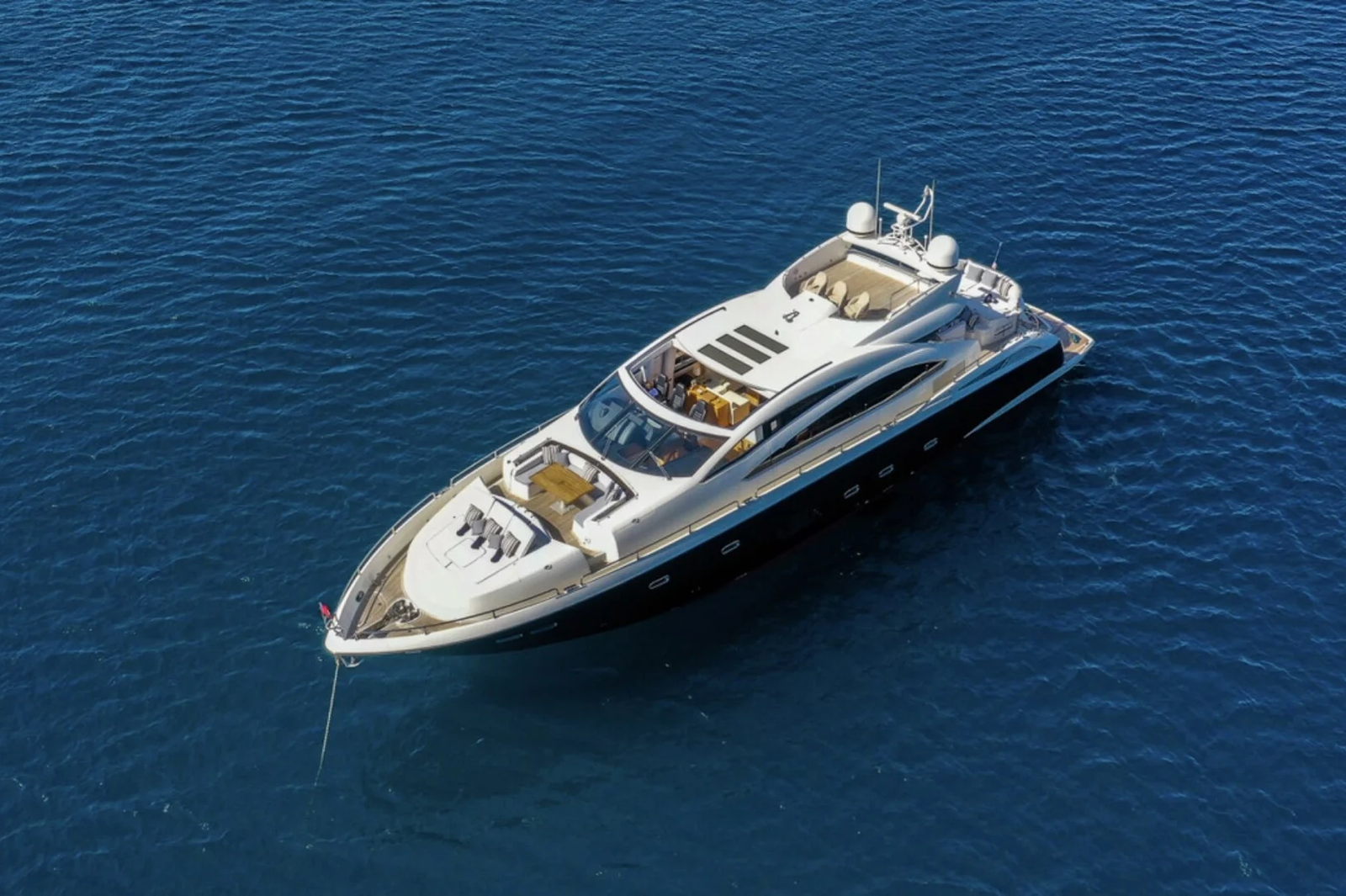 Sunseeker Predator 86 motor yacht underway off St Tropez